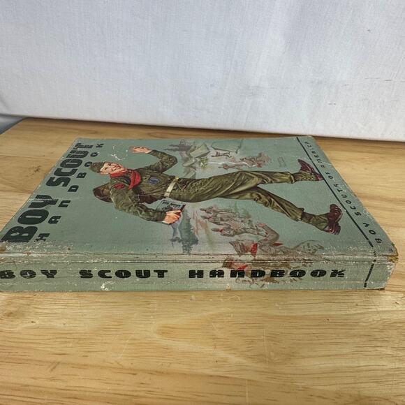 BSA Boy Scout Handbook 6th Ed. 2nd Print 1960 Norman Rockwell Cover - Picture 11 of 13